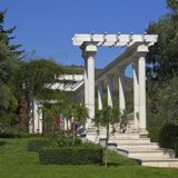 Pergola  in a Park Aivazovsky.Paradise Park. Partenit.